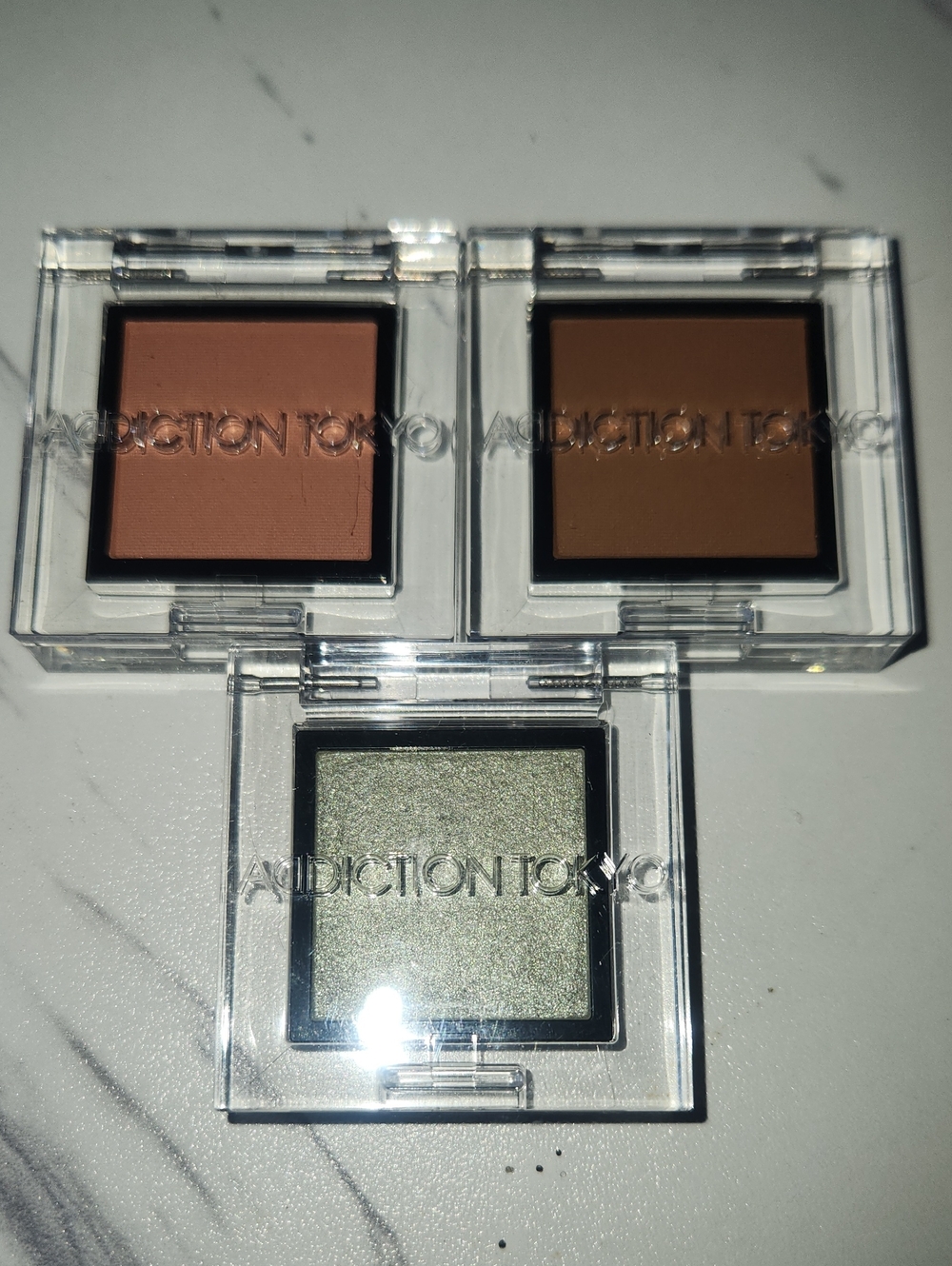 Addiction Tokyo Trio Eyeshadow — Cashmere, Praline, And Midnight Drive